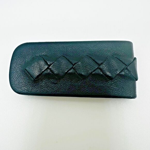 Bottega Veneta Black‎ Intrecciato Leather Money Clip Magnetic Slim Minimalist - Picture 2 of 10